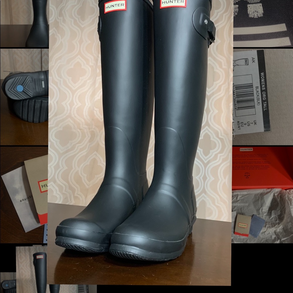 Women’s original tall black hunter boots